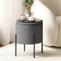 Pouf rotondo con contenitore