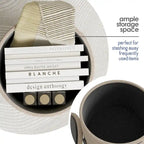Pouf rotondo con contenitore