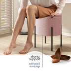 Pouf rotondo con contenitore