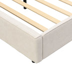 Letto Imbottito con Lampada da Lettura e Porta USB