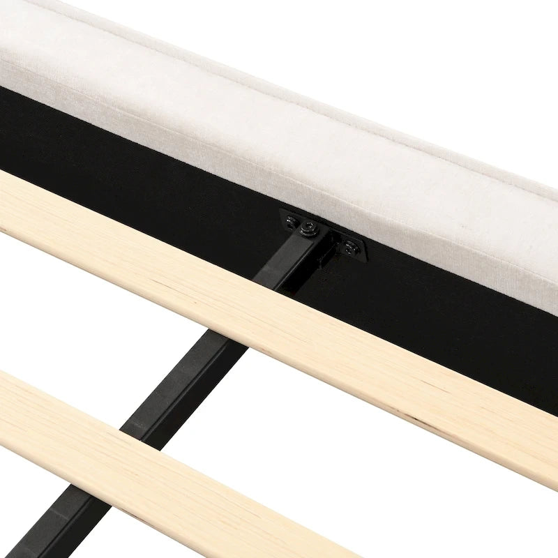 Letto Imbottito con Lampada da Lettura e Porta USB