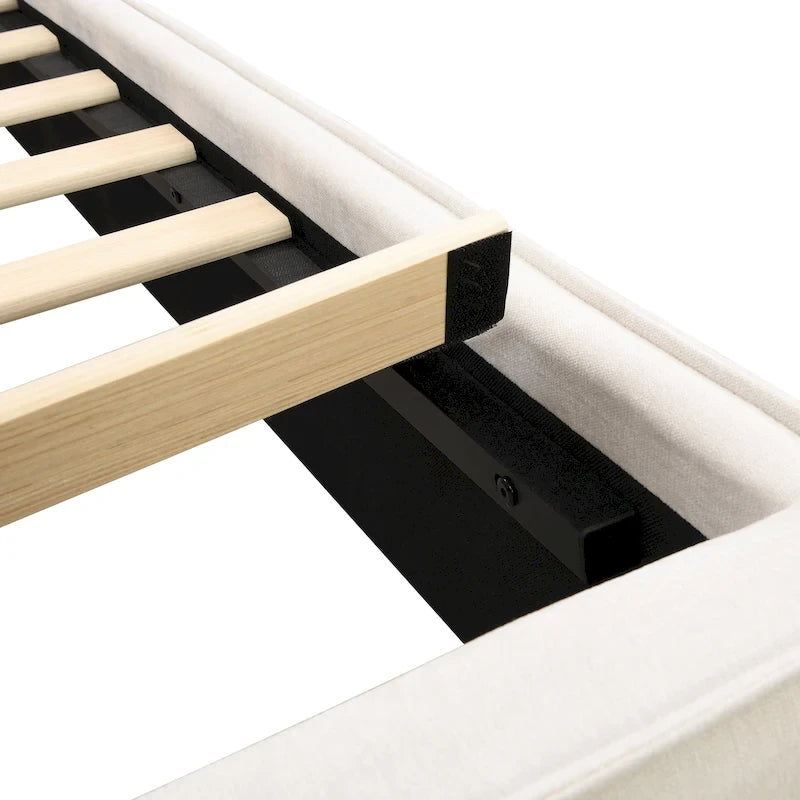Letto Imbottito con Lampada da Lettura e Porta USB