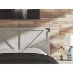  Shawburn Gray Crossbuck Panel Headboard