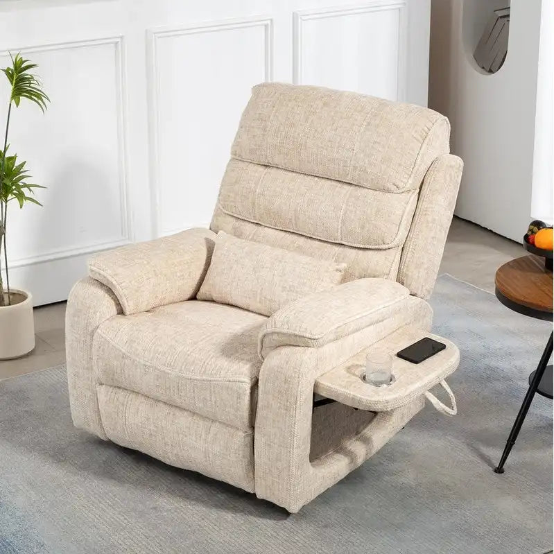 Poltrona reclinabile a due motori, versione deluxe, lunghezza 190 cm, 100% poliestere, massaggio/riscaldamento, facile da montare