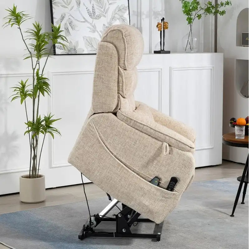Poltrona reclinabile a due motori, versione deluxe, lunghezza 190 cm, 100% poliestere, massaggio/riscaldamento, facile da montare