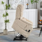 Poltrona reclinabile a due motori, versione deluxe, lunghezza 190 cm, 100% poliestere, massaggio/riscaldamento, facile da montare