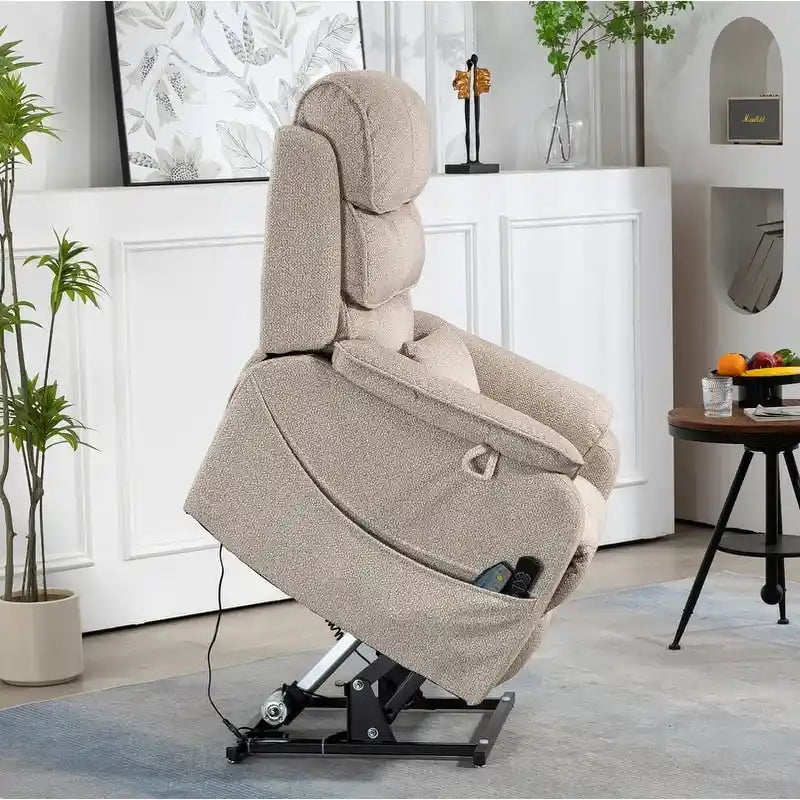 Poltrona reclinabile a due motori, versione deluxe, lunghezza 190 cm, 100% poliestere, massaggio/riscaldamento, facile da montare