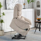 Poltrona reclinabile a due motori, versione deluxe, lunghezza 190 cm, 100% poliestere, massaggio/riscaldamento, facile da montare