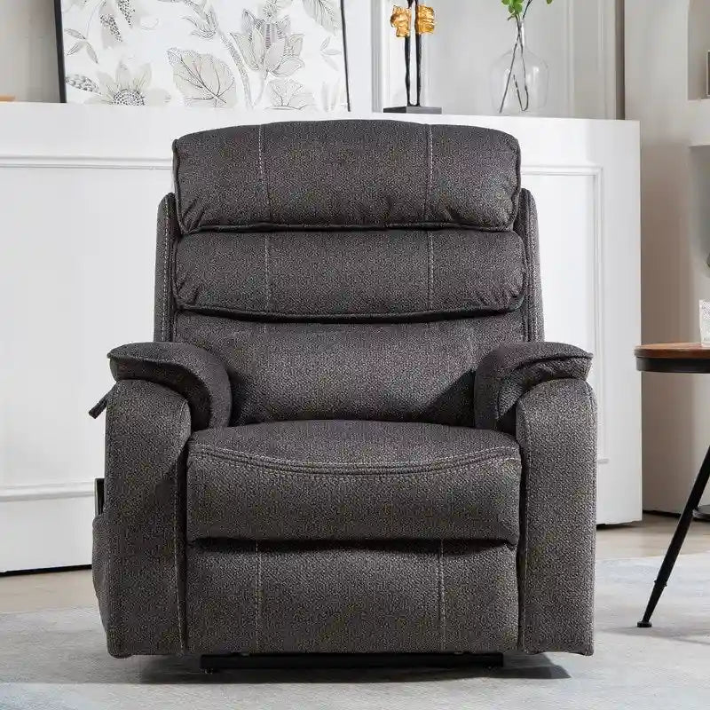 Poltrona reclinabile a due motori, versione deluxe, lunghezza 190 cm, 100% poliestere, massaggio/riscaldamento, facile da montare