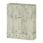 Armadio guardaroba 59W grande armadio autoportante bianco