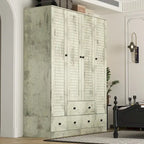 Armadio guardaroba 59W grande armadio autoportante bianco