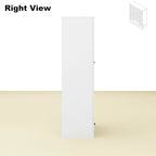 Armadio guardaroba 59W grande armadio autoportante bianco