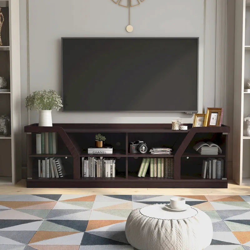 Mobile TV contenitore multifunzione Espresso contemporaneo da 71 pollici