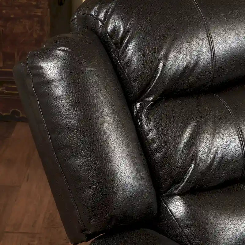Poltrona reclinabile girevole in pelle PU