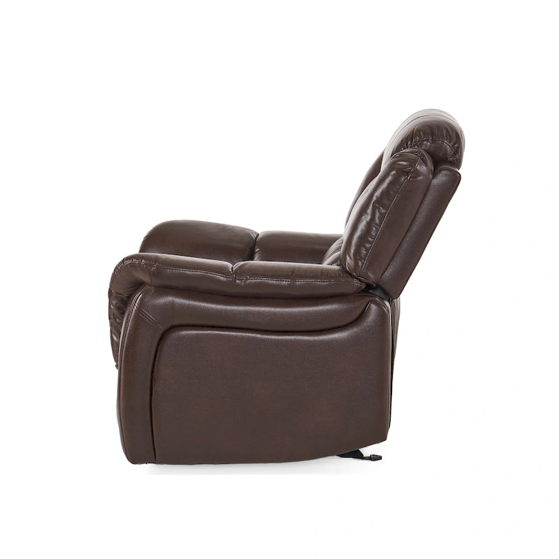 Poltrona reclinabile girevole in pelle PU