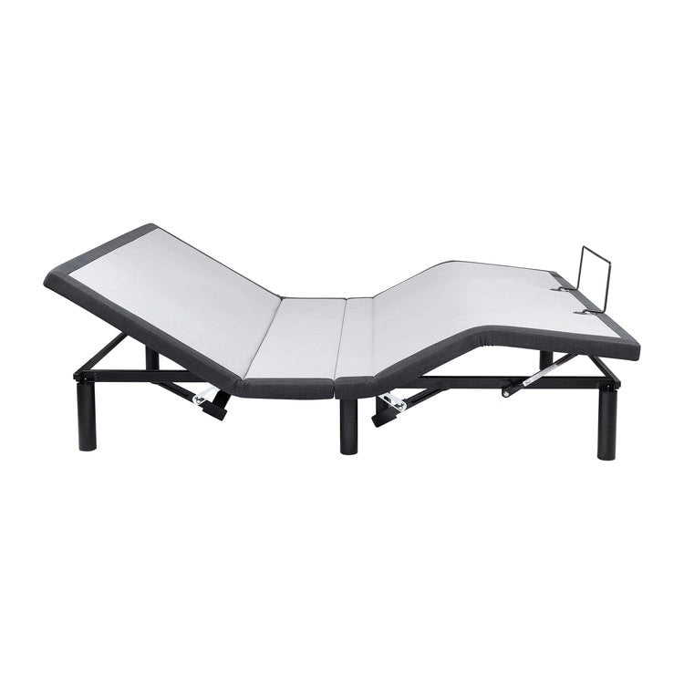 Base per letto regolabile antidolore, elettrica con massaggio a inclinazione testa e piedi a 3 velocità, telecomando wireless, caricabatterie porte USB
