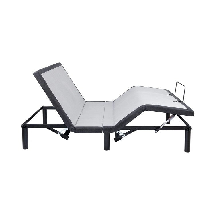 Base per letto regolabile antidolore, elettrica con massaggio a inclinazione testa e piedi a 3 velocità, telecomando wireless, caricabatterie porte USB