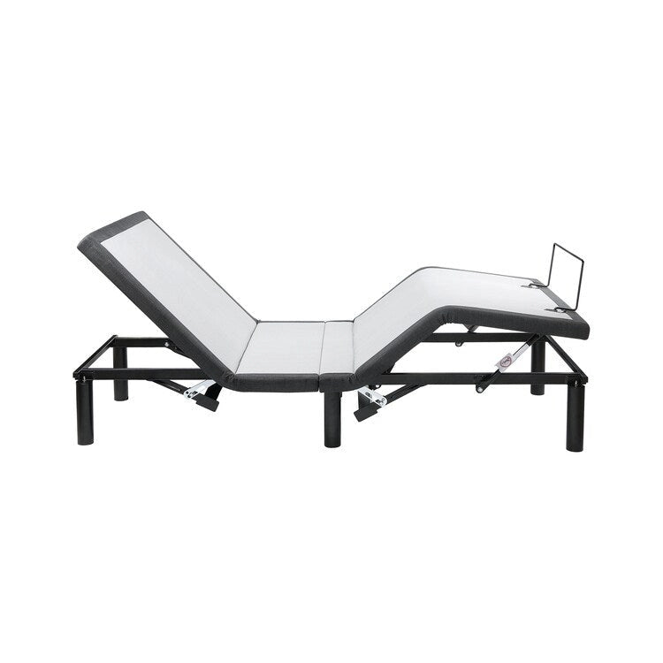 Base per letto regolabile antidolore, elettrica con massaggio a inclinazione testa e piedi a 3 velocità, telecomando wireless, caricabatterie porte USB