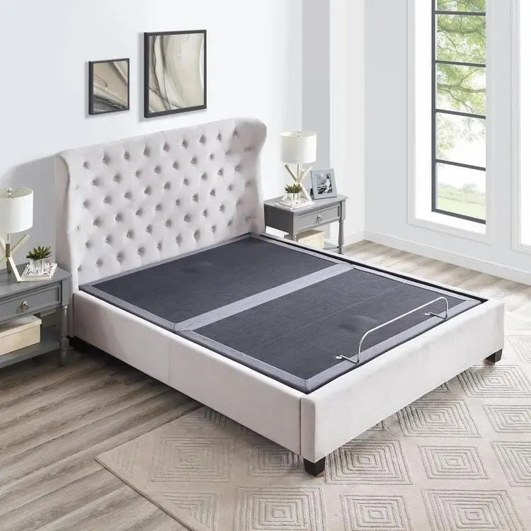 Base per letto regolabile antidolore, elettrica con massaggio a inclinazione testa e piedi a 3 velocità, telecomando wireless, caricabatterie porte USB