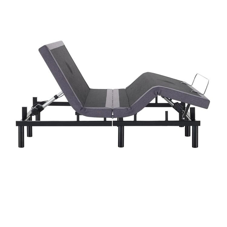 Base per letto regolabile antidolore, elettrica con massaggio a inclinazione testa e piedi a 3 velocità, telecomando wireless, caricabatterie porte USB
