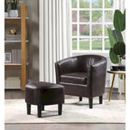  Take a Seat Churchill Accent Chair with Ottoman