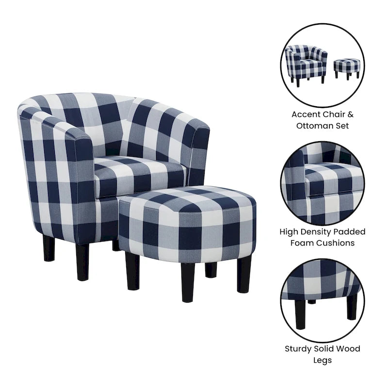 Poltrona e pouf Churchill Take a Seat
