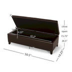 Panca Pouf Contenitore in Similpelle