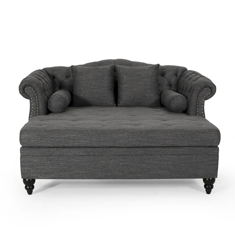 Chaise longue matrimoniale capitonné - 62,50 L x 58,50 P x 34,00 H