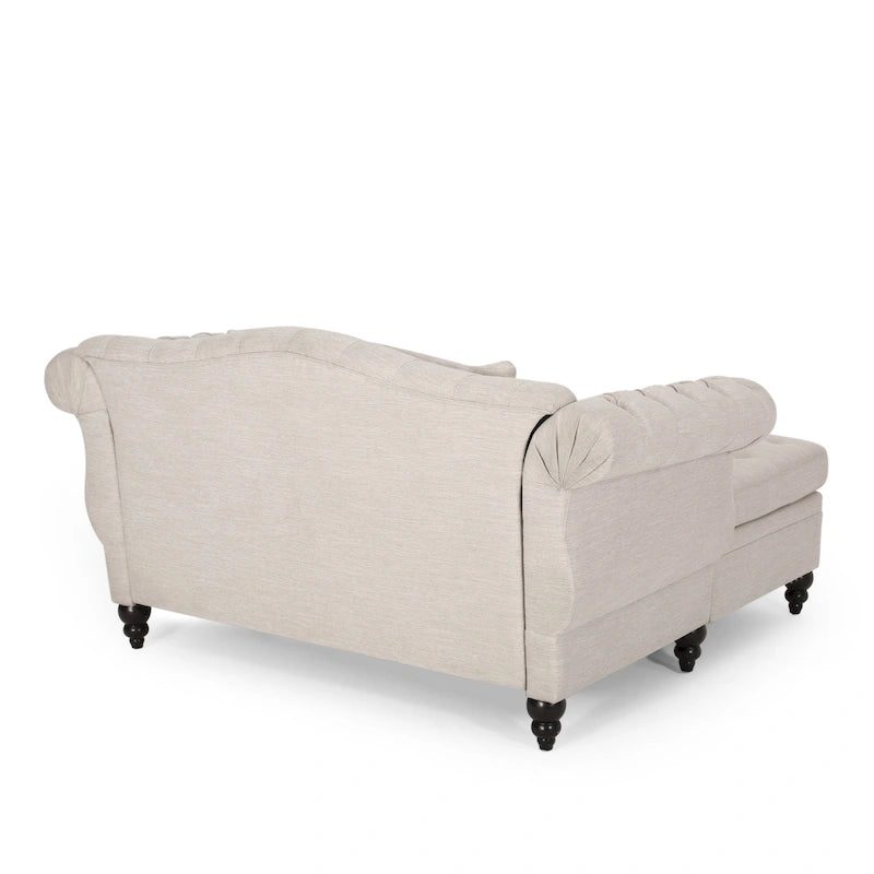Chaise longue matrimoniale capitonné - 62,50 L x 58,50 P x 34,00 H