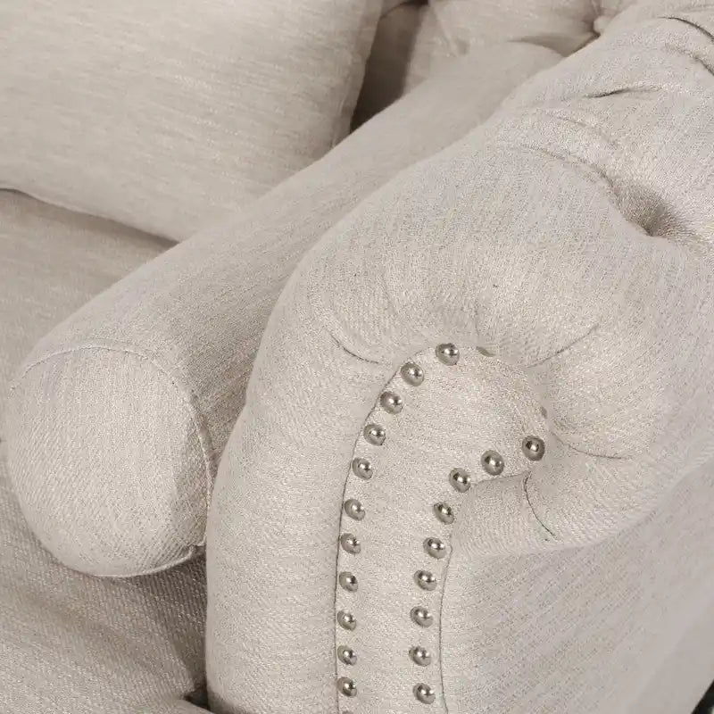 Chaise longue matrimoniale capitonné - 62,50 L x 58,50 P x 34,00 H