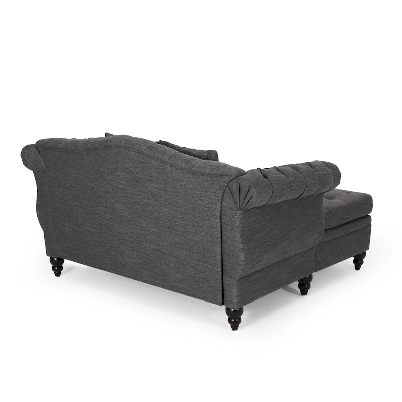 Chaise longue matrimoniale capitonné - 62,50 L x 58,50 P x 34,00 H