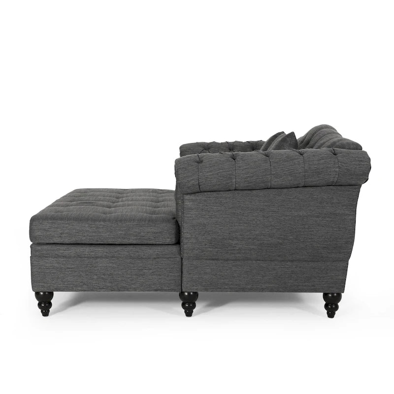 Chaise longue matrimoniale capitonné - 62,50 L x 58,50 P x 34,00 H
