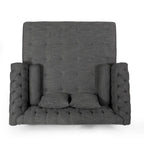 Chaise longue matrimoniale capitonné - 62,50 L x 58,50 P x 34,00 H