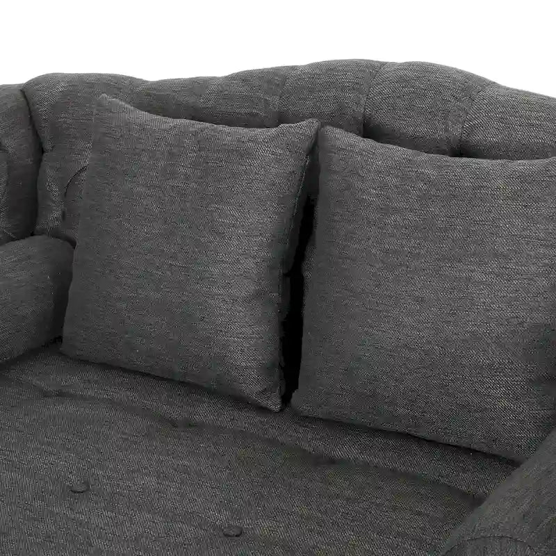 Chaise longue matrimoniale capitonné - 62,50 L x 58,50 P x 34,00 H