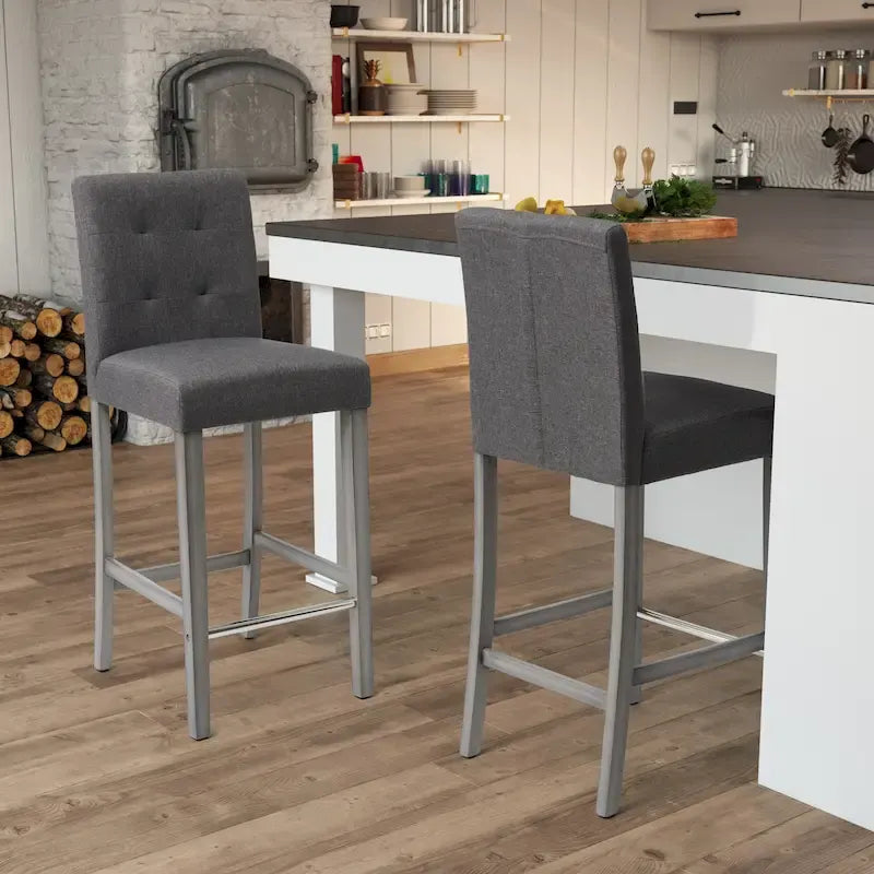 Sgabello imbottito da bar, altezza bancone, 79 cm