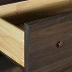 Cassettiera a 6 cassetti in legno massello, stile Shaker
