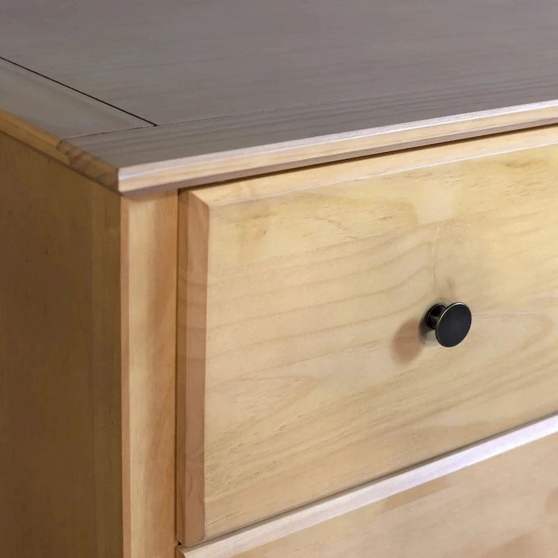 Cassettiera a 6 cassetti in legno massello, stile Shaker