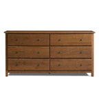 Cassettiera a 6 cassetti in legno massello, stile Shaker