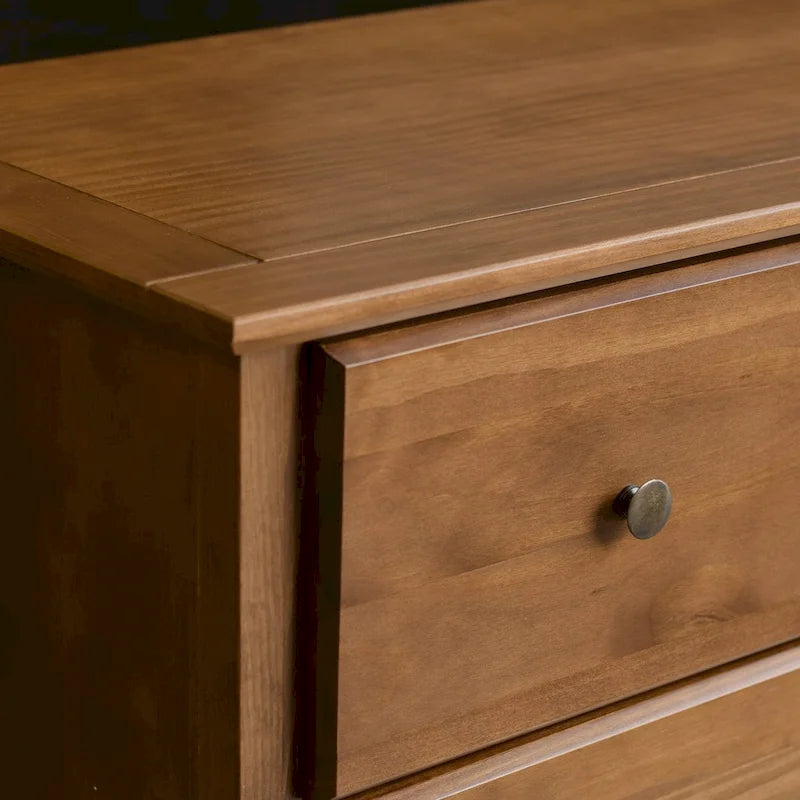 Cassettiera a 6 cassetti in legno massello, stile Shaker