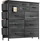 Comò a 10 cassetti, Armadio in Tessuto, Torre Contenitore Organizer per Camera da Letto