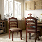 Shak Traditional Wood Ladderback Dining Chairs (Set of 2) by 