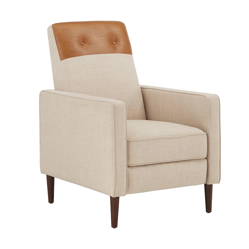 Poltrona reclinabile push-back bicolore