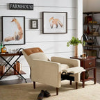Leo Two-tone Push-back Recliner Chair by  Classic