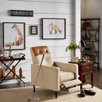Poltrona reclinabile push-back bicolore