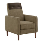 Poltrona reclinabile push-back bicolore