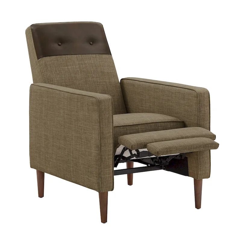 Poltrona reclinabile push-back bicolore
