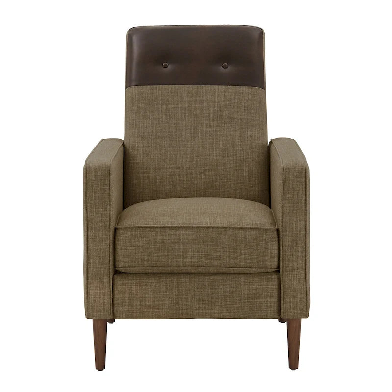 Poltrona reclinabile push-back bicolore