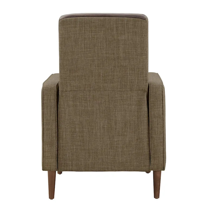 Poltrona reclinabile push-back bicolore