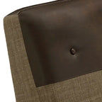 Poltrona reclinabile push-back bicolore