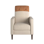 Poltrona reclinabile push-back bicolore